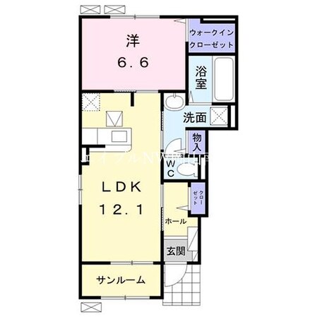 迫川駅 徒歩7分 1階の物件間取画像